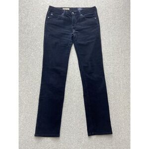 AG Adriano Goldschmied Stevie Petite Jeans Womens 28 Blue Corduroy Slim Straight